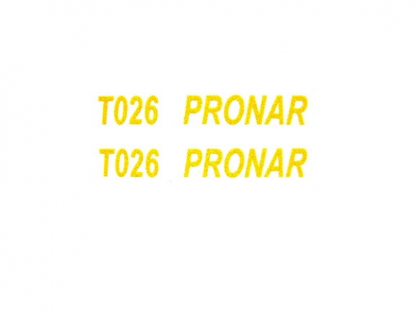 Pronar Typenbeschriftung T026 im Satz